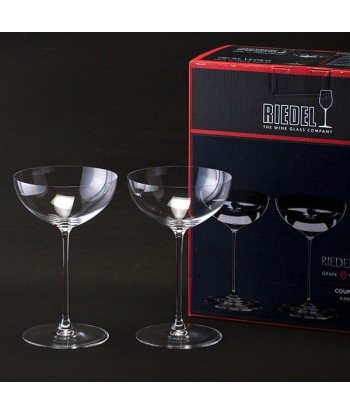 Lot de 2 verres à cocktail, en cristal Veritas Coupe / Cocktail, 240 ml, Riedel Profitez des Offres !