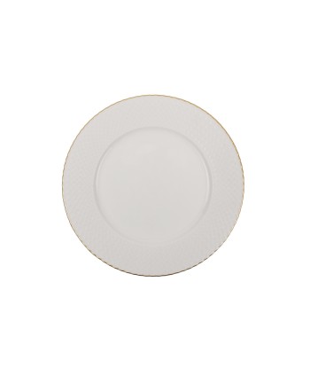 Service de table en porcelaine, Ellis Dinner, Blanc / Or, 24 pièces online