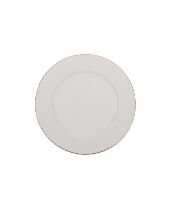 Service de table en porcelaine, Ellis Dinner, Blanc / Or, 24 pièces online