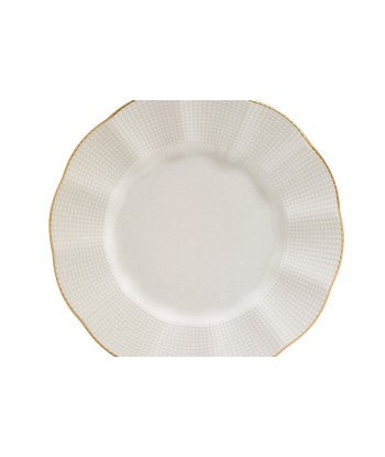 Service de table en porcelaine, Martell Dinner, Crème / Or, 24 pièces Véritable concentré