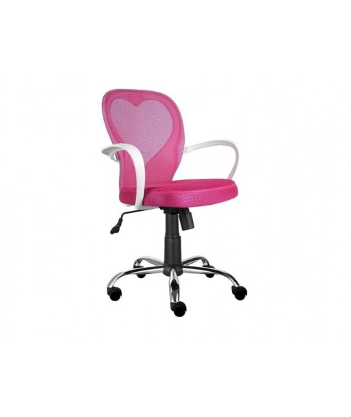 Chaise de bureau pour enfants, tapissée de tissu Daisy Rose, l60xA47xH88-98 cm les ligaments