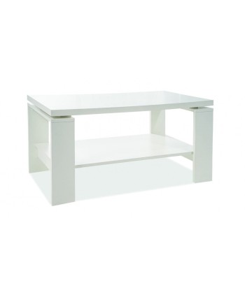 Table basse en aggloméré laminé Paola Blanc, L100xl55xH50 cm Venez découvrir notre 