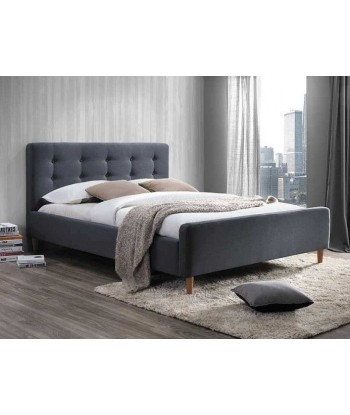 Lit recouvert de tissu Pinko, Gris, 160 x 200 cm En savoir plus