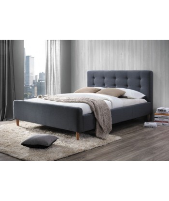 Lit recouvert de tissu Pinko, Gris, 160 x 200 cm En savoir plus