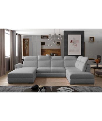 Coltar Extensibil Evon cu Lada de Depozitare, Sezlong pe Stanga, Tetiere Reglabile, l330xA216xH82-102 cm ouvre sa boutique