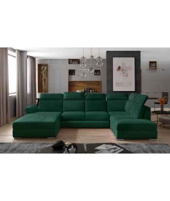 Coltar Extensibil Evon cu Lada de Depozitare, Sezlong pe Stanga, Tetiere Reglabile, l330xA216xH82-102 cm ouvre sa boutique