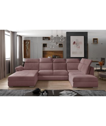 Coltar Extensibil Evon cu Lada de Depozitare, Sezlong pe Stanga, Tetiere Reglabile, l330xA216xH82-102 cm ouvre sa boutique