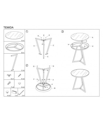 Table basse en verre et métal Temida C Marron / Chrome, Ø42xH46 cm Les êtres humains sont 