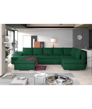 Coltar Extensibil Giorgio cu Lada de Depozitare, Sezlong pe Stanga, Perne Incluse, l340xA200xH88 cm en linge