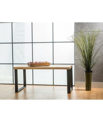 Table basse, placage et métal Umberto B Chêne / Noir, L110xl60xH50 cm meilleur choix