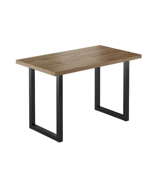 Table en aggloméré laminé et métal, Universe, Chêne wotan / Noir, L120xl68xH77 cm sélection de produits