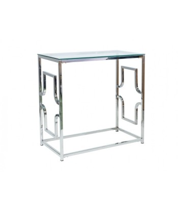 Console métal et verre Versace C Chrome, l80xA40xH78 cm français