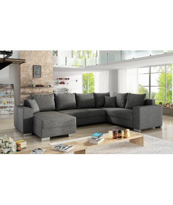 Coltar Extensibil Marcos cu Lada de Depozitare, Sezlong pe Stanga, Perne Incluse, l312xA210xH92 cm en linge